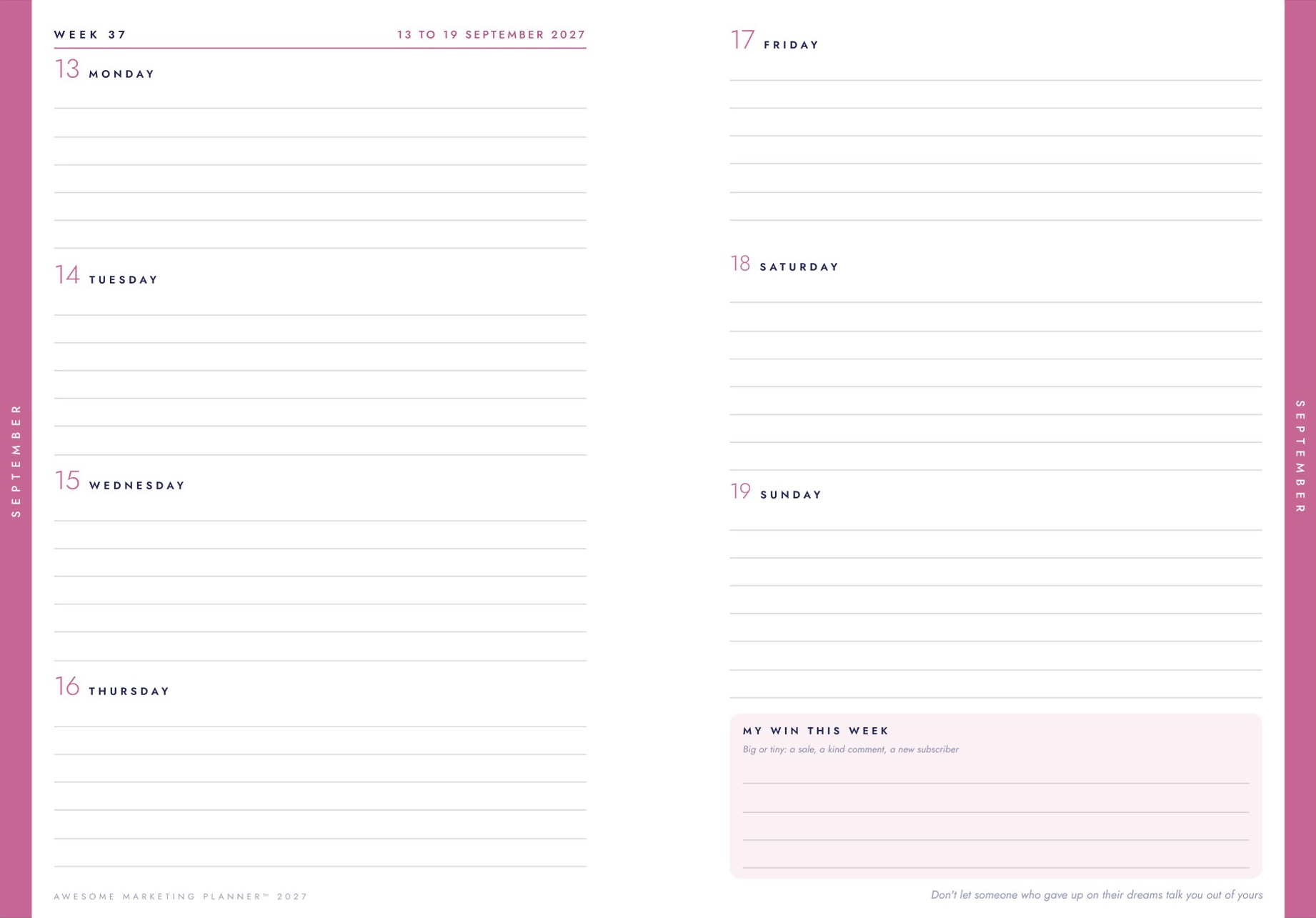 A September week